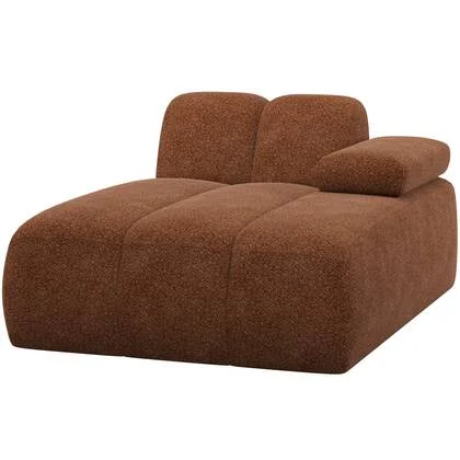 WOOOD Mojo Chaise Longue Element Bank Rechts - Wollig - Roestbruin