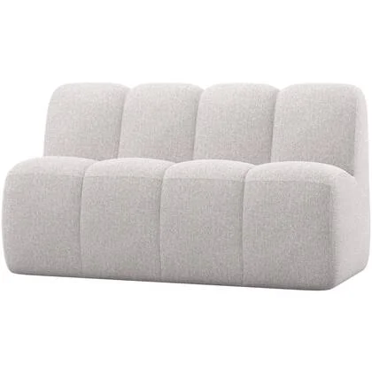 WOOOD Mojo Eetbankje 164 cm Met Rugleuning - Bouclé - Ecru Melange