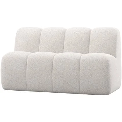 WOOOD Mojo Eetbankje 164 cm Met Rugleuning - Wollig - Ecru