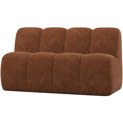 WOOOD Mojo Eetbankje 164 cm Met Rugleuning - Wollig - Roestbruin