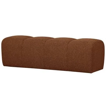 WOOOD Mojo Eetbankje 164 cm Mojo - Bouclé - Roest Bruin Melange