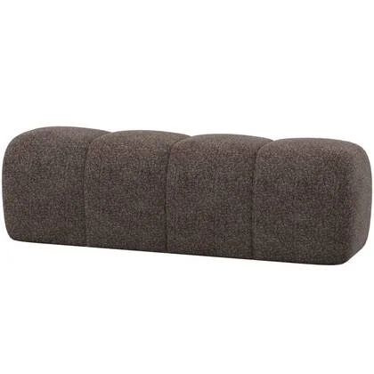 WOOOD Mojo Eetbankje 164 cm - Wollig - Bruin - 49x164x45