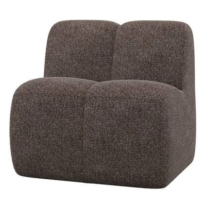 WOOOD Mojo Eetbankje 84 cm Met Rugleuning - Wollig - Bruin