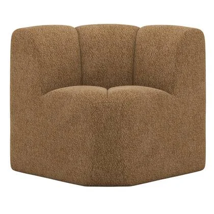 WOOOD Mojo Eetbankje Hoek Met Rugleuning - Wollig - Honinggeel