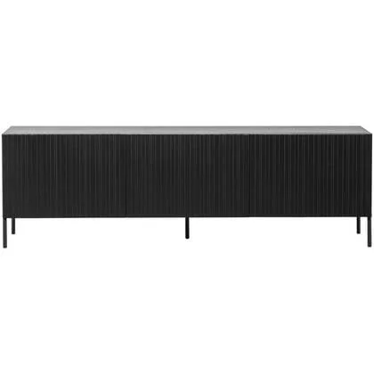 WOOOD New Gravure Tv-meubel B 180 cm - Grenen - Zwart