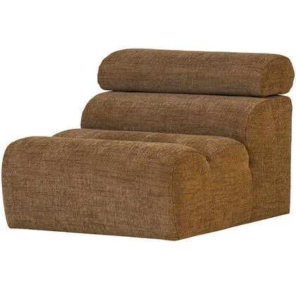 WOOOD Novi 1-Zits Element Bank - Polyester - Karamel Bruin Melange