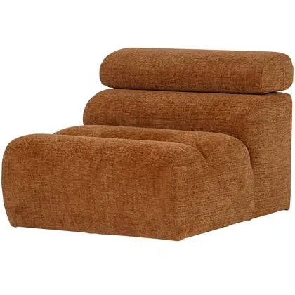 WOOOD Novi 1-Zits Element Bank - Polyester - Oranje Melange