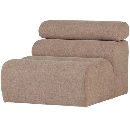 WOOOD Novi 1-Zits Element Bank - Polyester - Taupe - 86x82x113