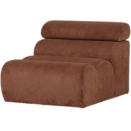 WOOOD Novi 1-Zits Element Bank - Ribstof - Terra - 86x82x113