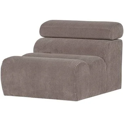 WOOOD Novi 1-Zits Element Bank - Ribstof - Zand - 86x82x113