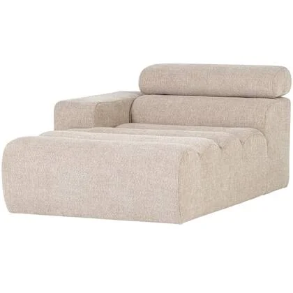 WOOOD Novi Chaise Longue Element Arm Links - Polyester- Naturel