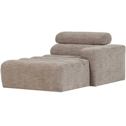 WOOOD Novi Chaise Longue Element Arm Rechts - PES - Naturel Melange