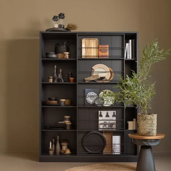 WOOOD Opbergkast Swing Met schuifdeur - Mat Zwart - Exclusive