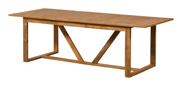 WOOOD Outdoor Eettafel Beaver Teakhout, 240 x 90cm - Naturel