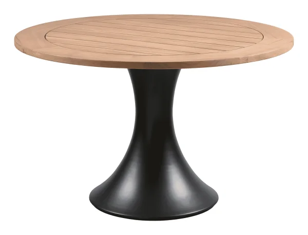 WOOOD Outdoor Ronde Eettafel Charley Teakhout, 122cm - Naturel