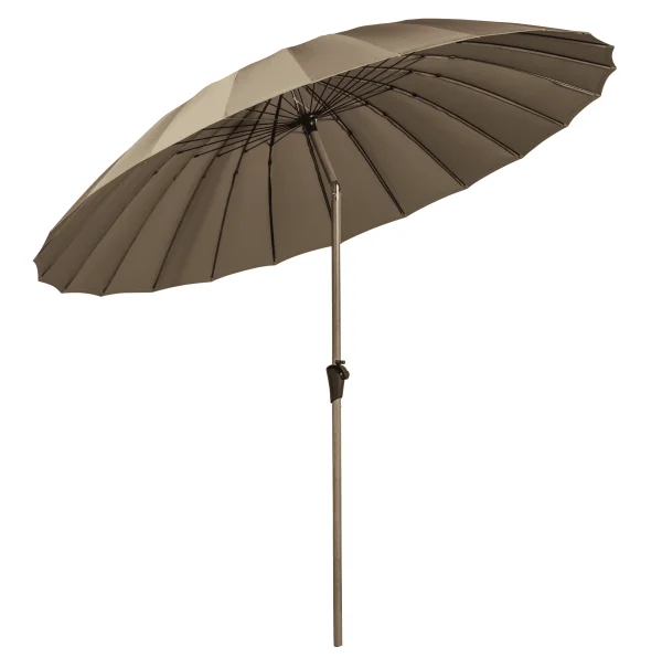 WOOOD Parasol Monica 280cm - Zand/Groen