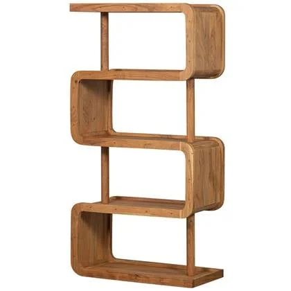 WOOOD Rattle Open Kast - Hout - Naturel - 160x82x40