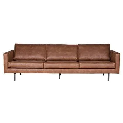 WOOOD Rodeo 3-zitsbank - Eco-leder - Cognac