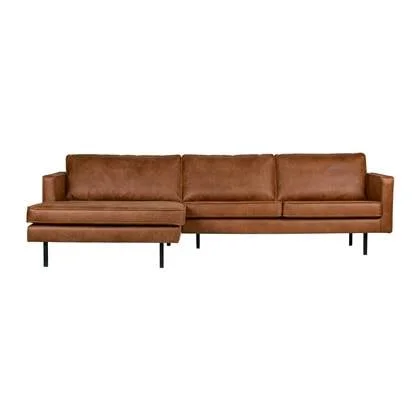 WOOOD Rodeo Chaise Longue Links - Eco-leder - Cognac