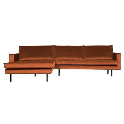 WOOOD Rodeo Chaise Longue Links - Velvet - Roest
