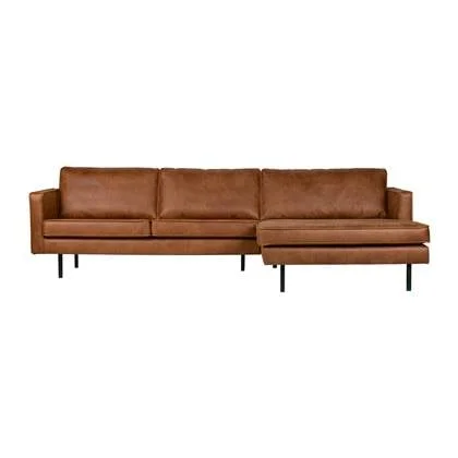 WOOOD Rodeo Chaise Longue Rechts - Eco-leder - Cognac