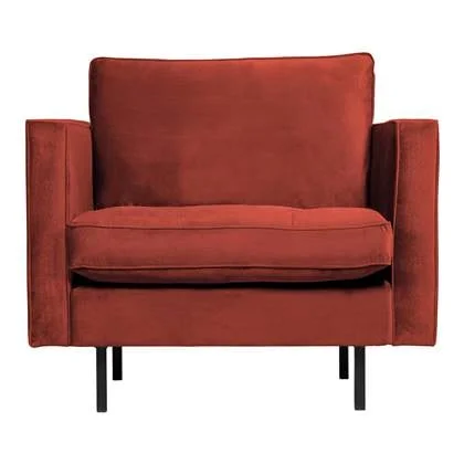 WOOOD Rodeo Classic Fauteuil - Velvet - Chestnut