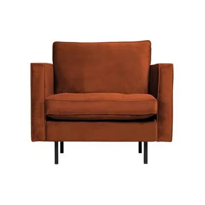WOOOD Rodeo Classic Fauteuil - Velvet - Roest