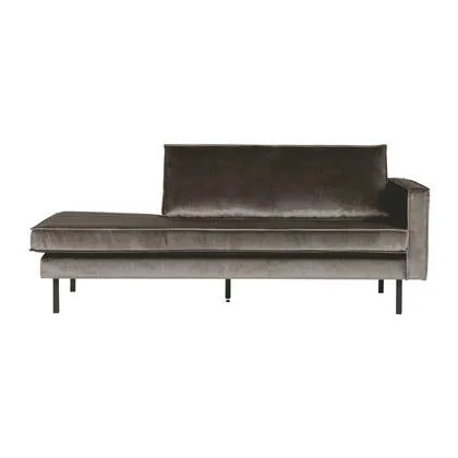 WOOOD Rodeo Daybed Rechts - Velvet - Taupe