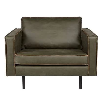 WOOOD Rodeo Fauteuil - Eco-leder - Army