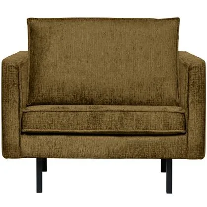 WOOOD Rodeo Fauteuil - Structure Velvet - Brass - 85x105x86