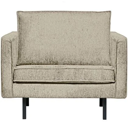 WOOOD Rodeo Fauteuil - Structure Velvet - Wheatfield - 85x105x86