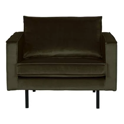 WOOOD Rodeo Fauteuil - Velvet - Green Hunter