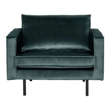WOOOD Rodeo Fauteuil - Velvet - Teal