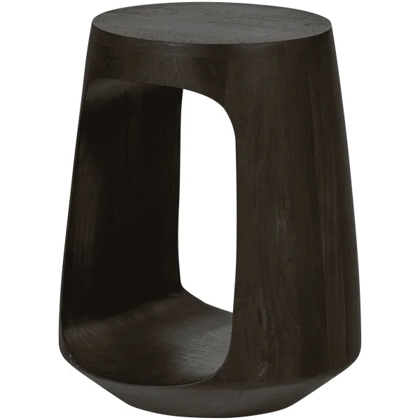 WOOOD Ronde Bijzettafel Bayo Walnoot mangohout, 33cm