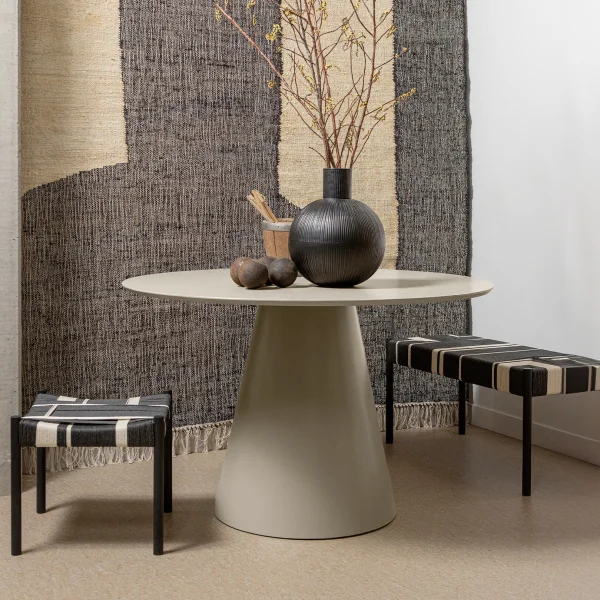 WOOOD Ronde Eettafel Jorre 120cm - Antique Beige - Exclusive