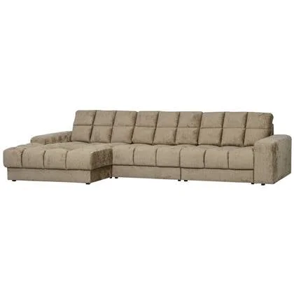 WOOOD Second Date Chaise Longue Links - Structure Velvet - Wheatfield