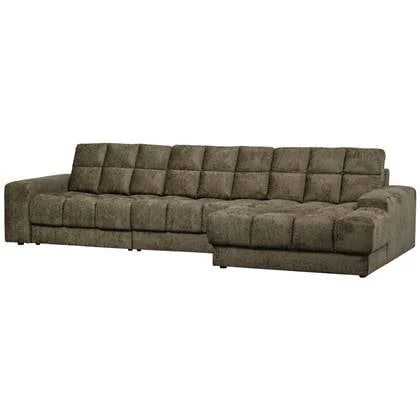 WOOOD Second Date Chaise Longue Rechts - Structure Velvet - Bonsai