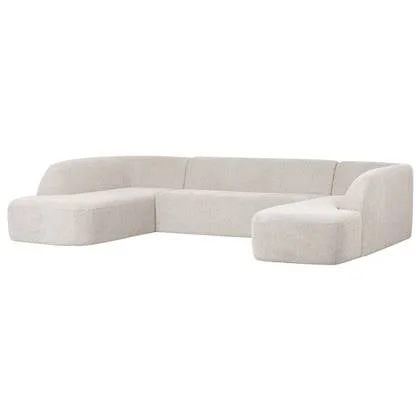 WOOOD Sloping U-bank - Chenille - Pearl Melange