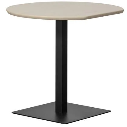 WOOOD Tablo Bistro Tafel Eindstuk Vingerlas- Eiken - Dakargrau - 80x74