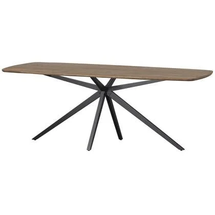 WOOOD Tablo Eettafel Deens Ovaal VJ 200 cm - Eikenhout -Cashmere Brown