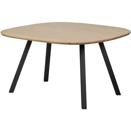 WOOOD Tablo Eettafel met 2-Stand Poot - Eiken - Naturel - 75x130x130