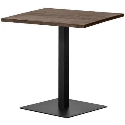 WOOOD Tablo Eettafel Vierkant Vingerlas - Eiken - Cashmere Brown-80x80