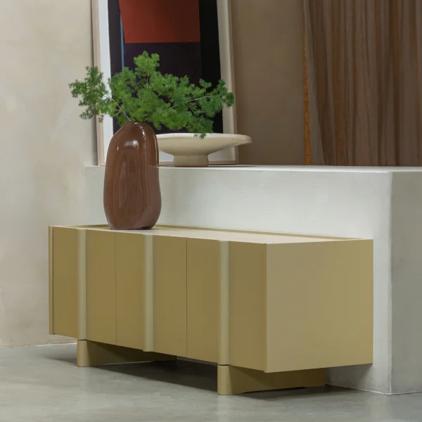 WOOOD TV-meubel Basu Grenen, 152cm - Moss - Exclusive