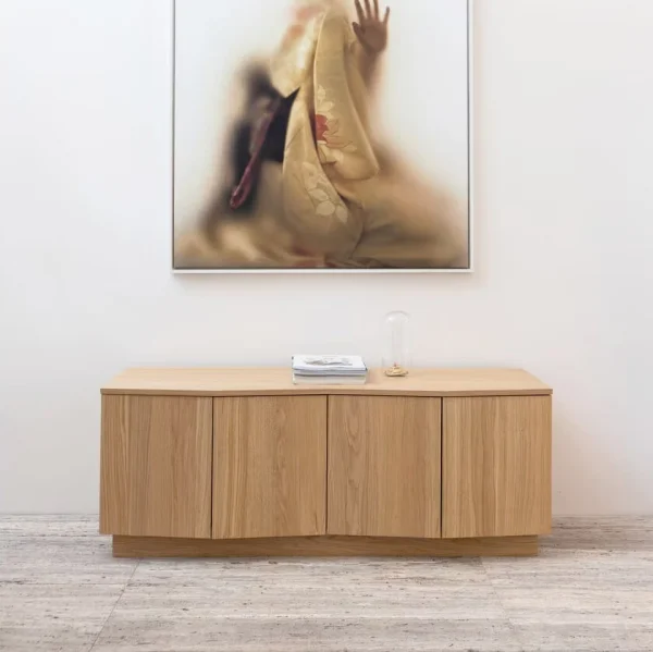 WOOOD TV-meubel Zuma Eikenhout, 133cm - Bruin - Japandi - Exclusive