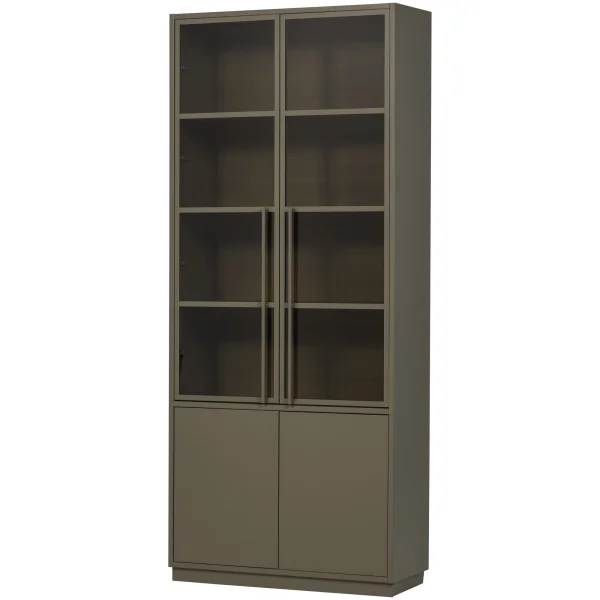 WOOOD Vitrinekast Casa Grenenhout - Mud