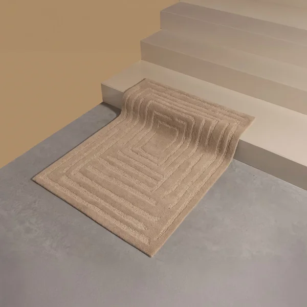 WOOOD Vloerkleed Alicia Wol, 170 x 240cm - Zand - Exclusive