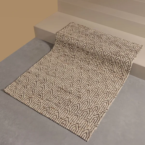 WOOOD Vloerkleed Joslin Wol, 170 x 240cm - Naturel - Exclusive