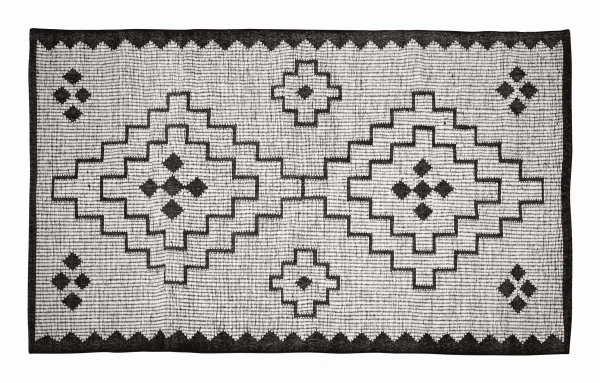 WOOOD Vloerkleed Omari 160 x 230cm - Zwart - Exclusive