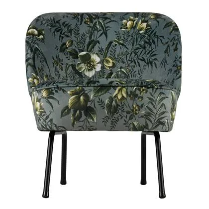 WOOOD Vogue Fauteuil - Fluweel Poppy Grijs