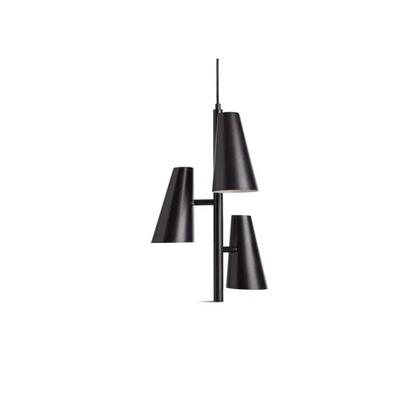 Woud - Cono Hanglamp 3 Black